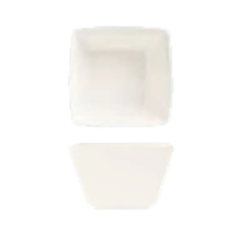 Libbey SL-8 8 Oz Square Bouillon Cup Porcelain Ultra Bright White