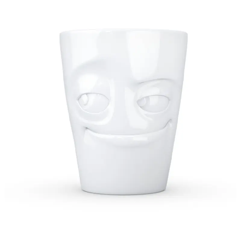 BauscherHepp 145016 11.8 Oz Porcelain Bowl Embossed Impish Face - 12 Packs