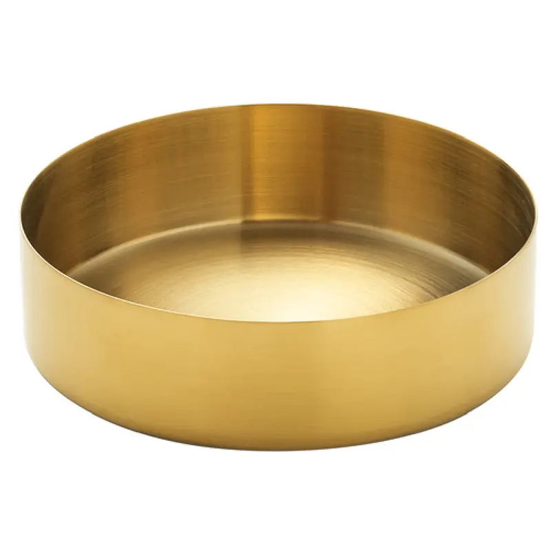 BauscherHepp P203163 14.2 Oz Round Bowl Stainless Steel Gold Finish