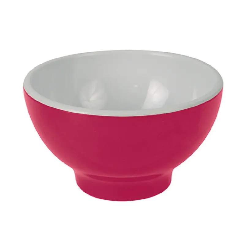BauscherHepp TPK590W 5-7/16 Inch Dishwasher Safe Bowl Melamine Pink White