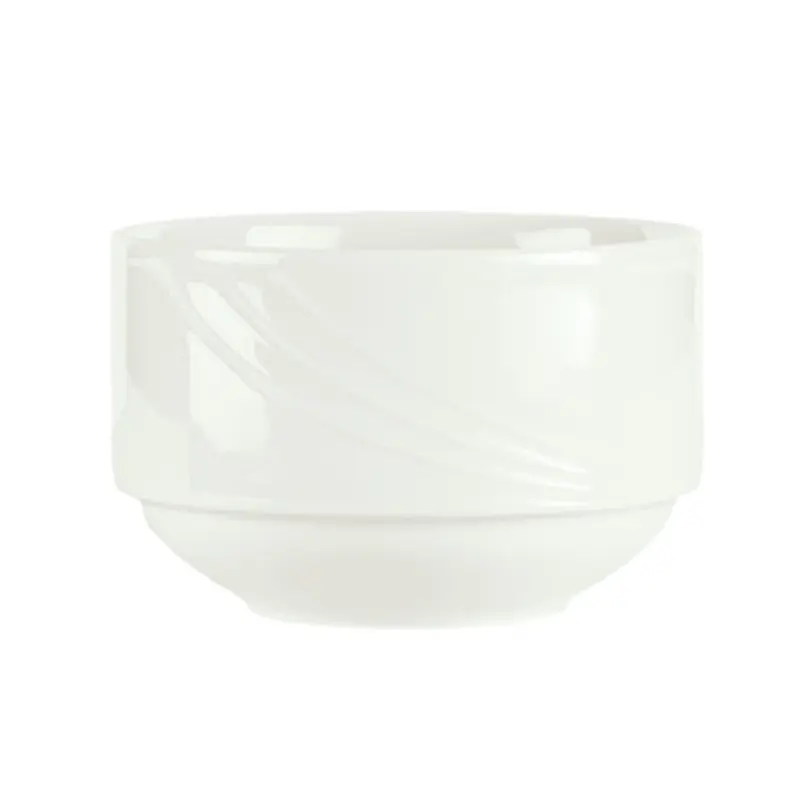 Libbey 9186528 9-1/2 Oz Bouillon Cup Round Porcelain Continental White