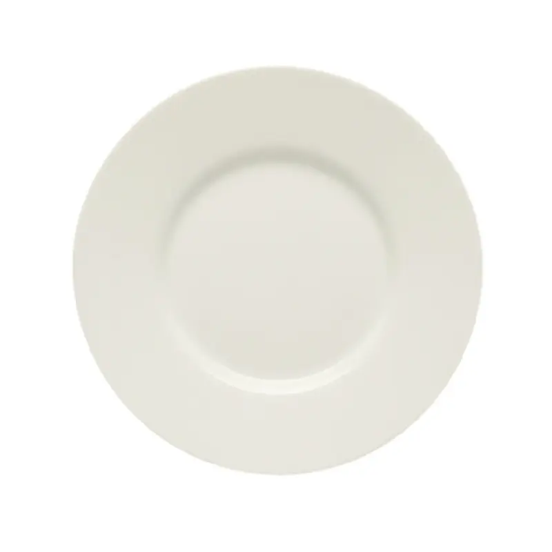 BauscherHepp 690017 6-1/2 Inch Diameter Plate Flat Porcelain Bone White