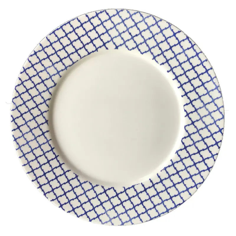 BauscherHepp 690024-425808 9-7/16 Inch Plate Round Porcelain with Rim Decor