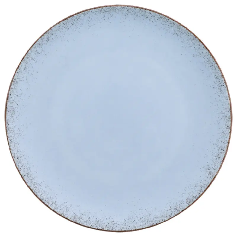 BauscherHepp 711324-700457 33.81 Oz. Round Deep Coupe Plate Porcelain Blue