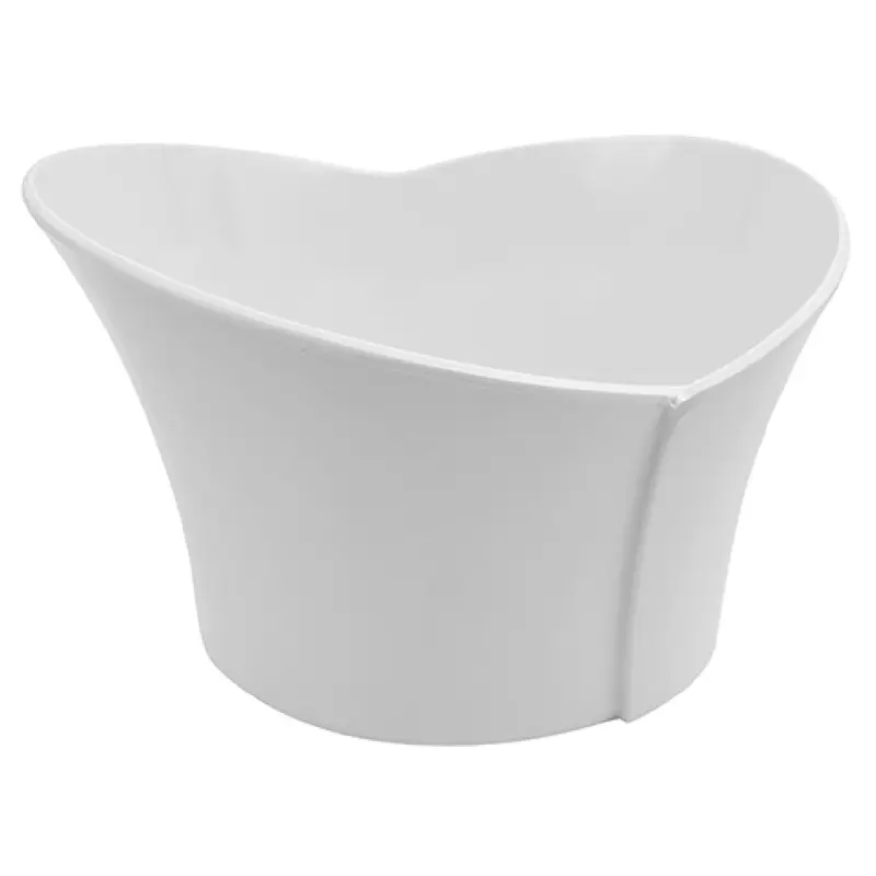 BauscherHepp T1084 67-5/8 Oz Asymmetrical Bowl Melamine White