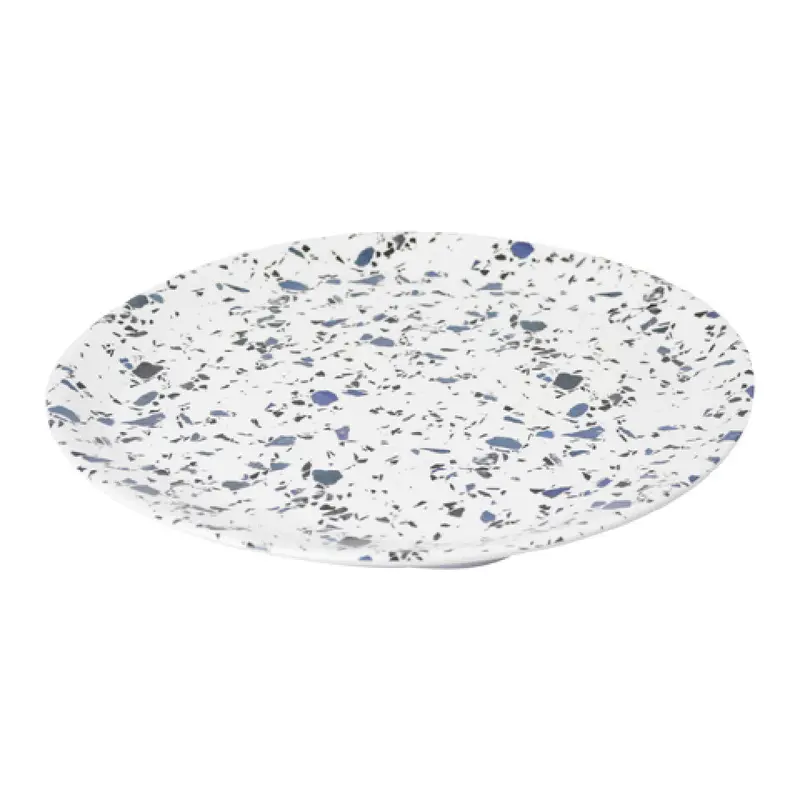 BauscherHepp T5880TRZ 11 Inch Diameter Round Plate Melamine Terrazzo