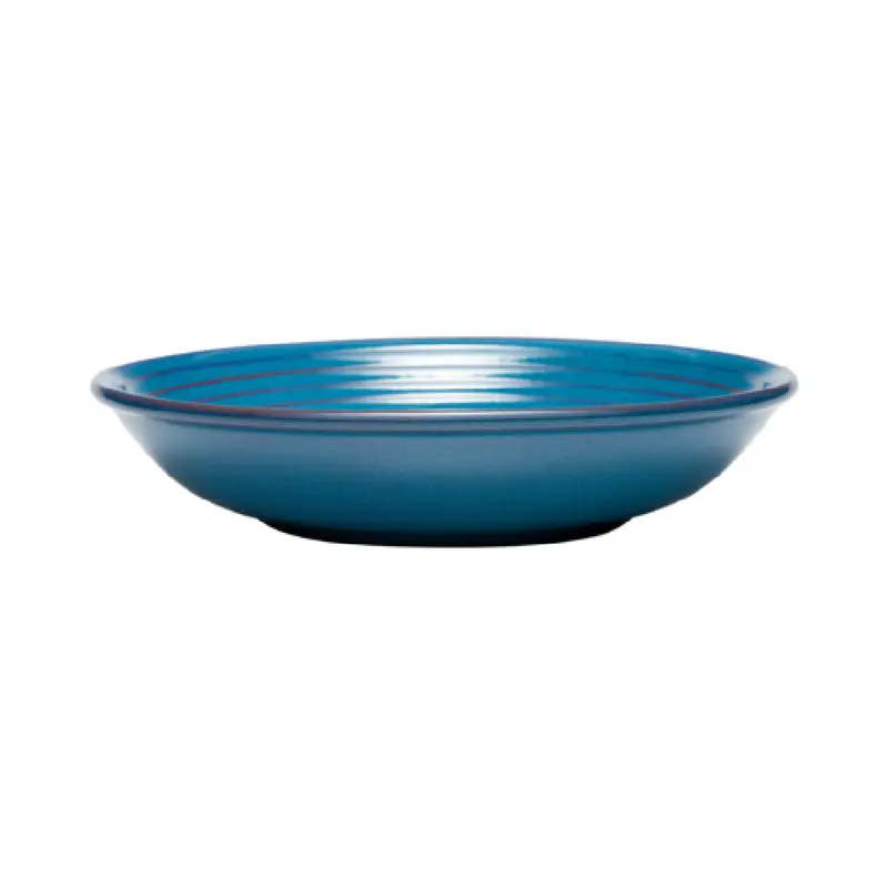 Libbey 109763 36 Oz Round Deep Coupe Bowl Terracotta Blue 9 Inch Diameter