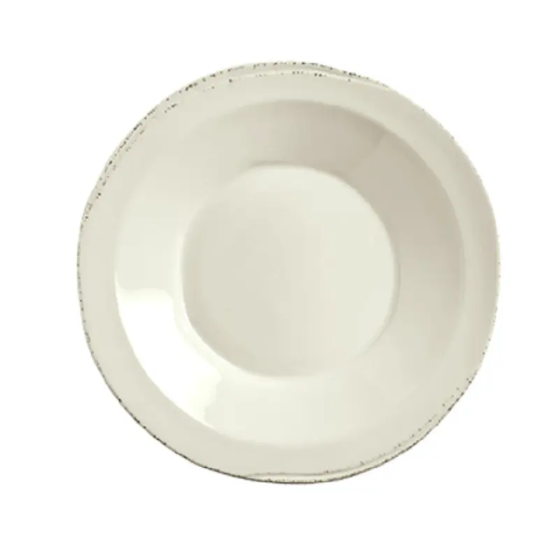 Libbey FH-525 30 Oz Round Pasta Bowl Glazed Scratch Resistant Porcelain Cream White