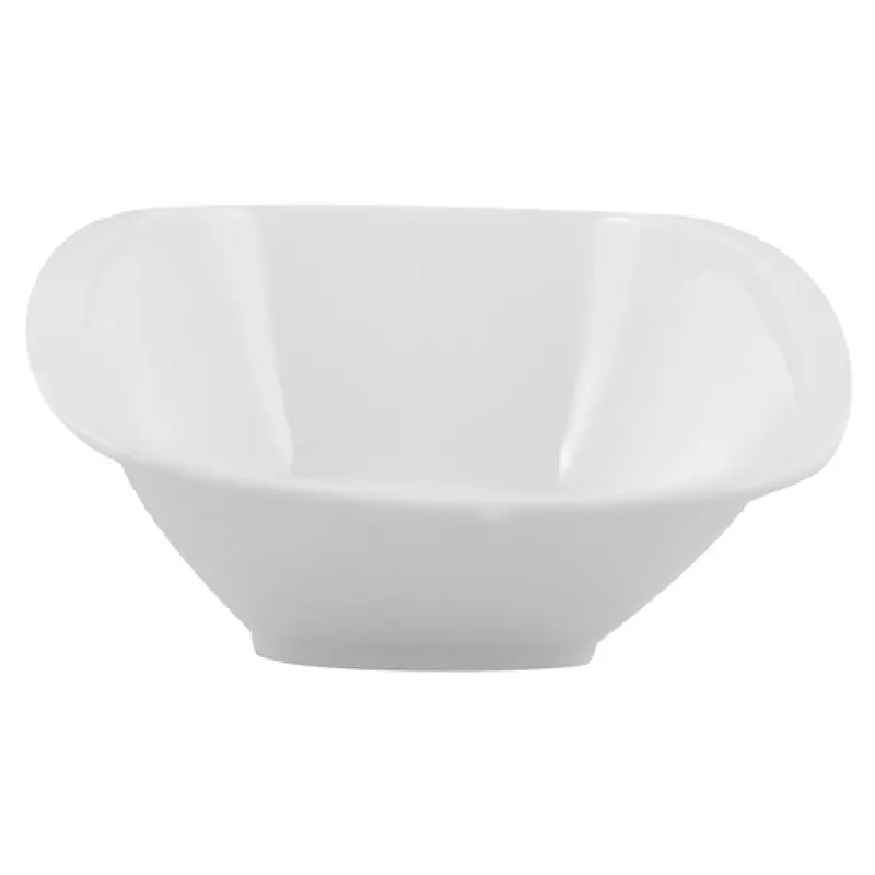 Tableware Solutions USA BCWM.61.12 5 Inch 8-7/16 Oz Square Bean Town Bowl Bone China White