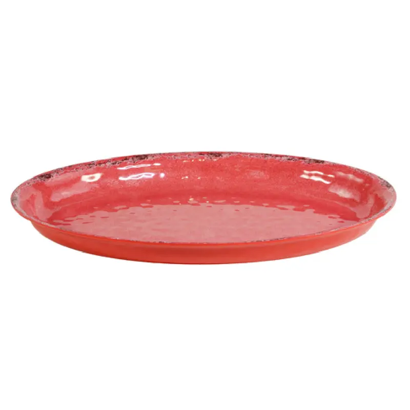 BauscherHepp TR16311 2-1/4 Quart Bowl Oval Red Distressed Melamine