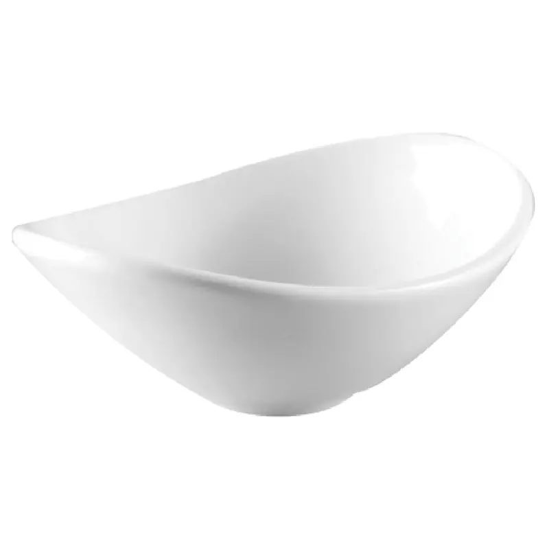 Tableware Solutions USA 29CCFUS171 3 Oz Salsa Bowl Oval Scratch Resistant China 24 Packs