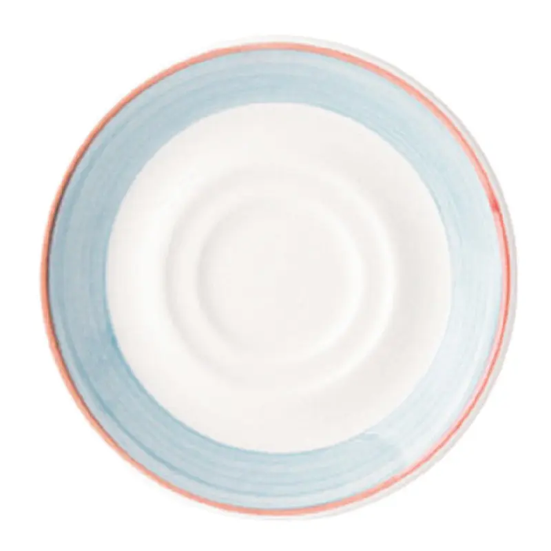 Tableware Solutions USA 51COBLU033 4-1/2 Inch Scratch Resistant China Saucer Blue