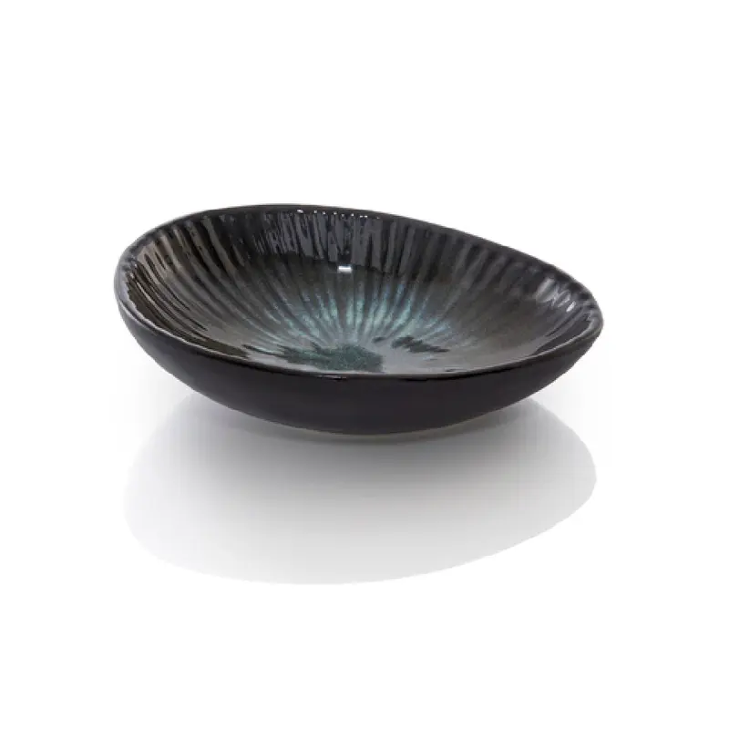 BauscherHepp 53.0026.0120 4.7 Inch Dip Bowl Oval Ceramic Deep Ocean