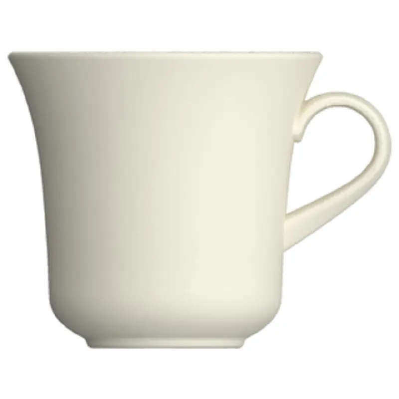 BauscherHepp 695322 7.4 Oz Cup Bell-shaped Porcelain Bone White 36 Packs