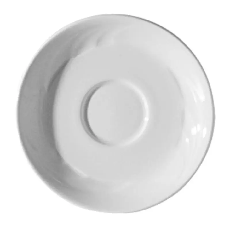 Tableware Solutions USA 21CCEVE008 4-3/4 Inch Diameter Round Espresso Saucer White