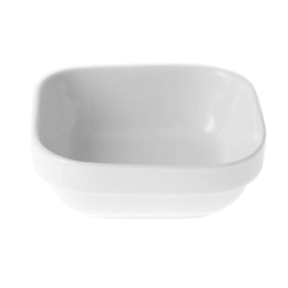 Tableware Solutions USA 92CCPLW006 5oz Square Server Porcelain Stackable White