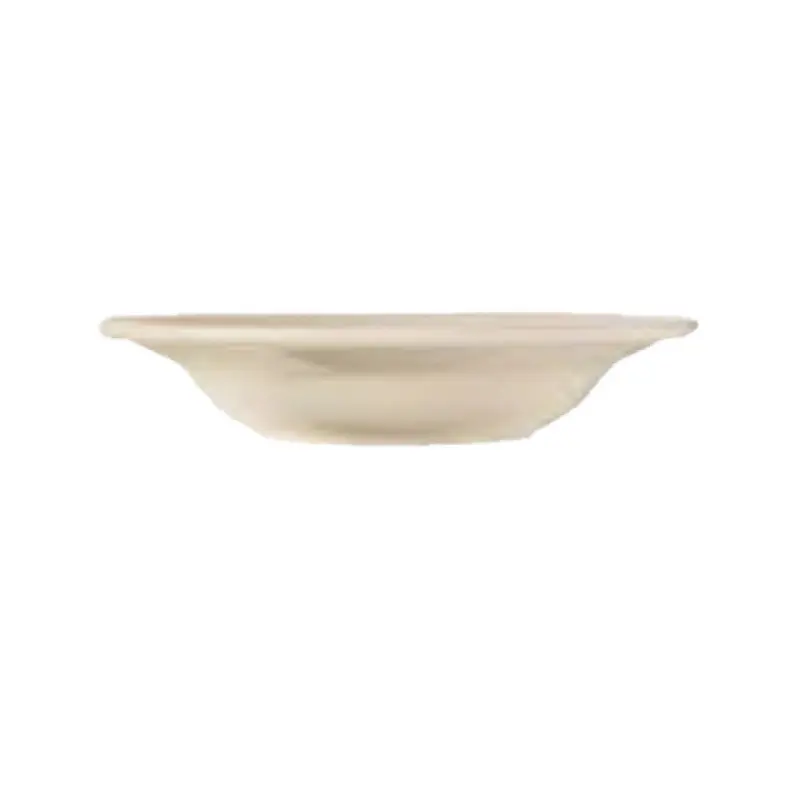 Libbey PWC-3 12 Oz. Round Rim Soup Bowl Cream White Stoneware 8-3/4 Inch