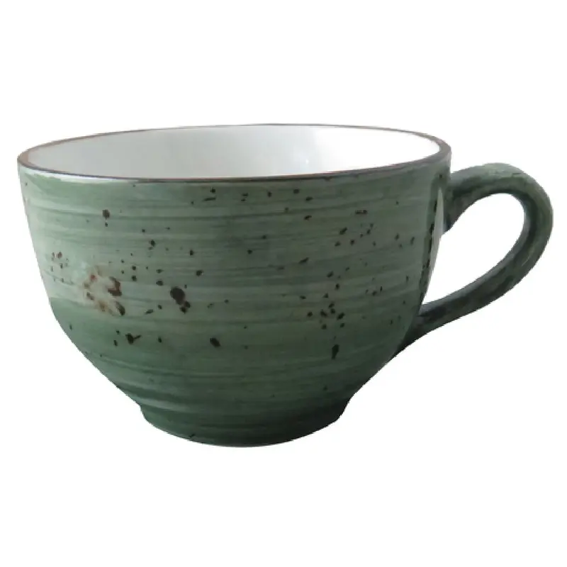 Tableware Solutions USA 51RUS038-05 7-3/4 Oz Cappuccino Cup Dark Green Ceramic