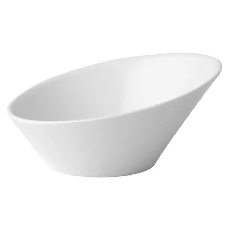 Tableware Solutions USA ABZ03092 6-1/4 Inch Diameter Round Bevel Bowl Porcelain White