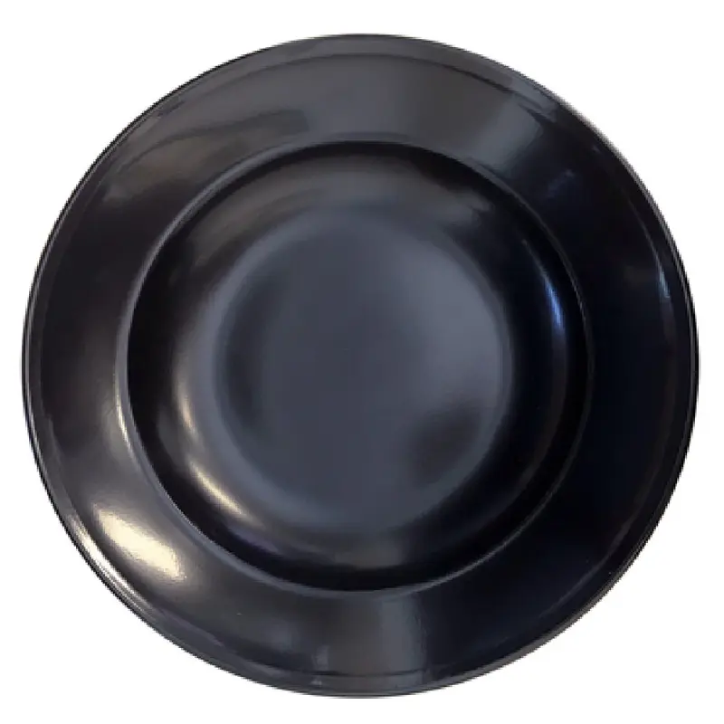BauscherHepp 281925-700575 9-9/10 Inch Diameter Steep Rim Deep Plate Porcelain Black