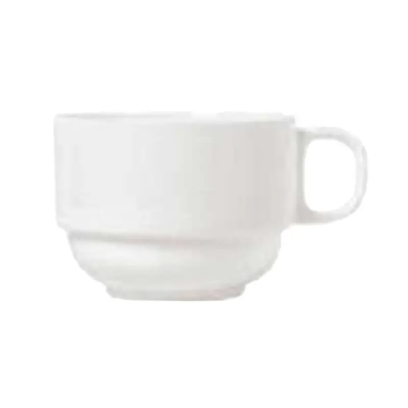 Libbey 911190032 8-1/2 Oz Tea Cup Stackable White Bone China - 36 Packs