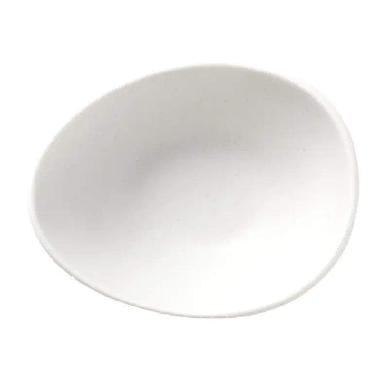 Libbey DRI-5-D 4 Inch 3-3/4 Oz Bowl Organic Oval Porcelain Driftwood Satin Matte