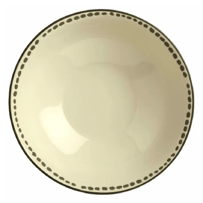 Libbey DULCET-5C 9-1/8 Inch Round Serving Bowl with Cream Finish Stoneware