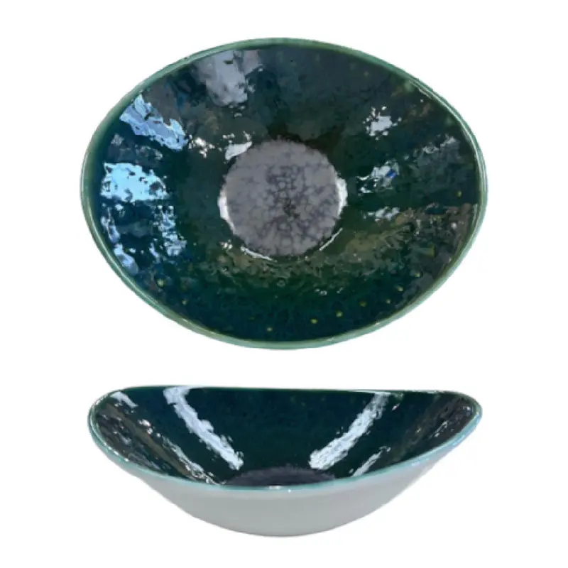 Tableware Solutions USA 29FUS173-21 12 Oz Salsa Bowl Oval Scratch Resistant China