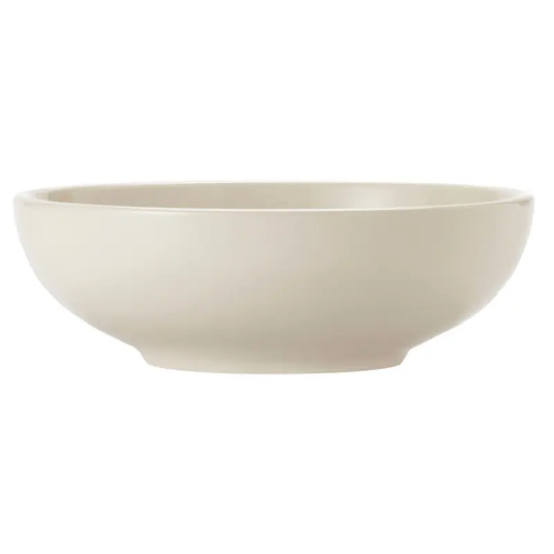 Libbey 740-901-048 48 Oz Round Pasta Bowl Porcelain Cream White - Rolled Edge