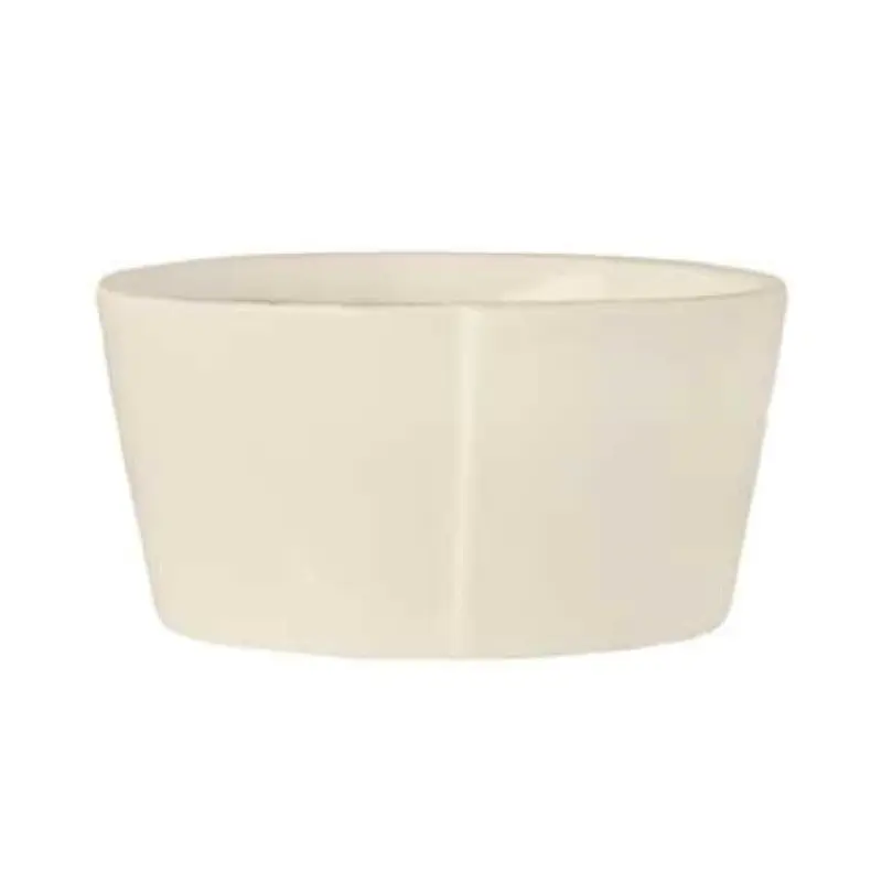 Libbey FH-512 8 Oz Bouillon Cup Cream White Porcelain Round 4 Inch Diameter