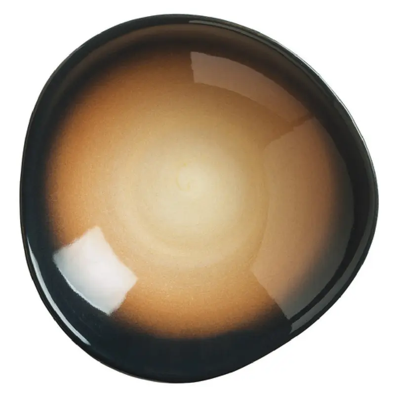 Libbey PEB-11-T 10-7/8 Oz Porcelain Bowl Organic Shape High Gloss Finish