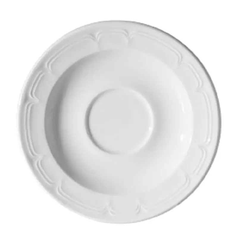 Tableware Solutions USA 66CCMOB007 6 Inch Dia Round Tea Saucer China Scratch Resistant