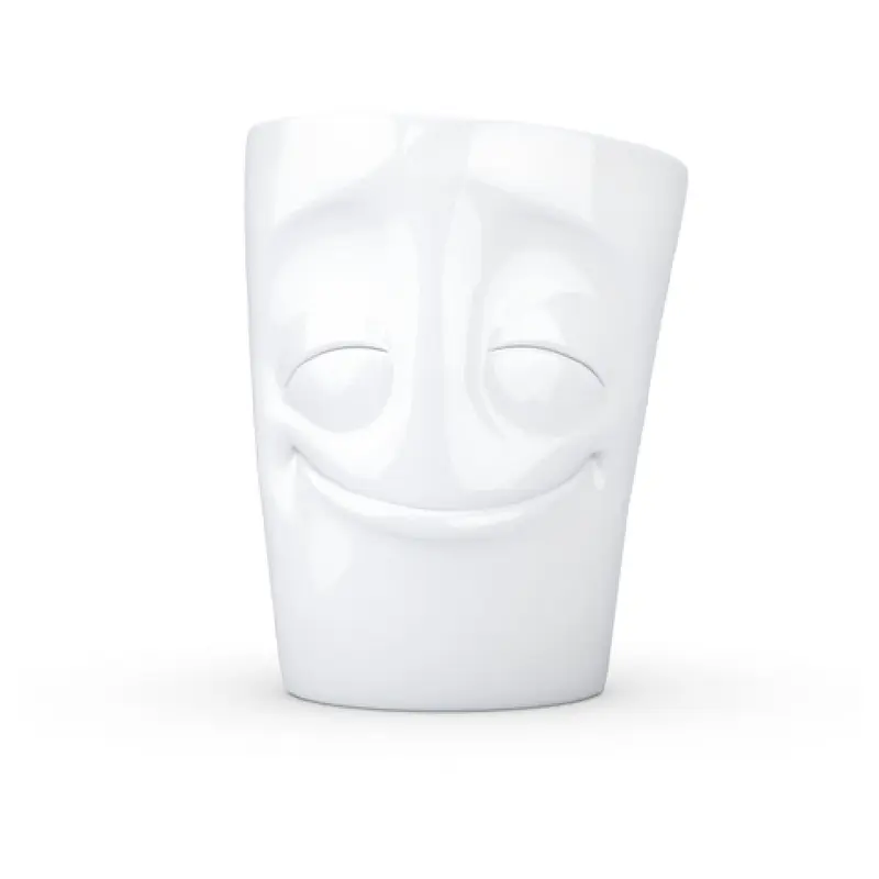 BauscherHepp 145017 11.8 Oz Embossed Cheery Face Bowl Porcelain White