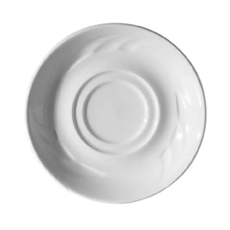 Tableware Solutions USA 21CCEVE307 6 Inch Saucer Round Ceramic Scratch Resistant