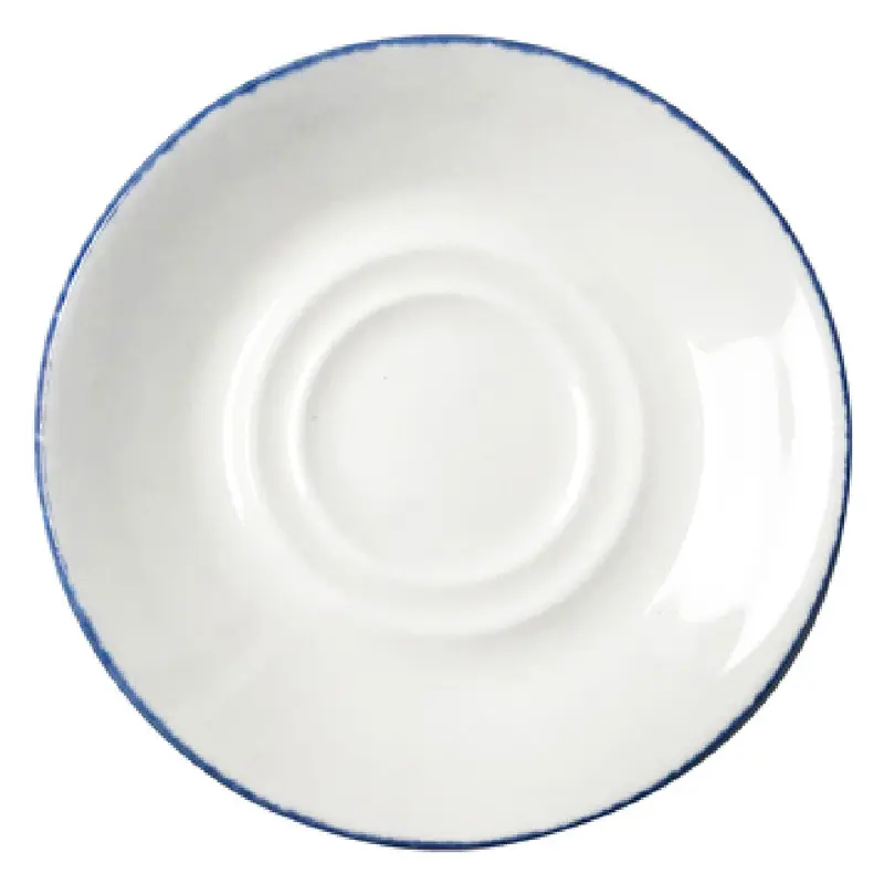 Tableware Solutions USA 51RUS007-141 5-3/4 Inch Diameter Saucer Double-well Dapple Blue