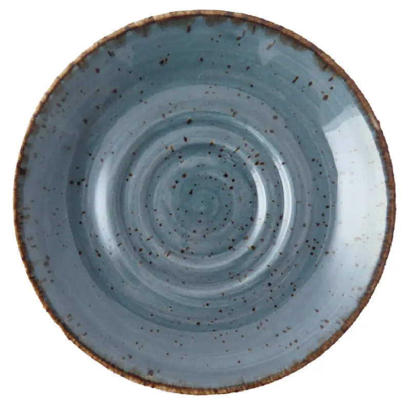 Tableware Solutions USA 51RUS033-03 4-3/4 Inch Saucer Double-well Blue