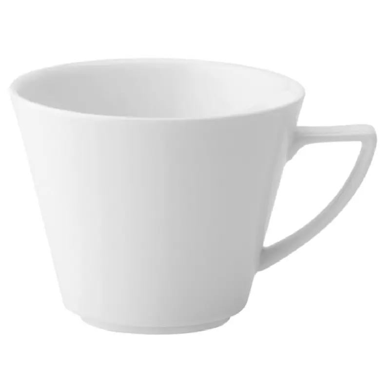 Tableware Solutions USA ABZ03066 7-1/2 Oz Cup Porcelain V Shaped Handle White