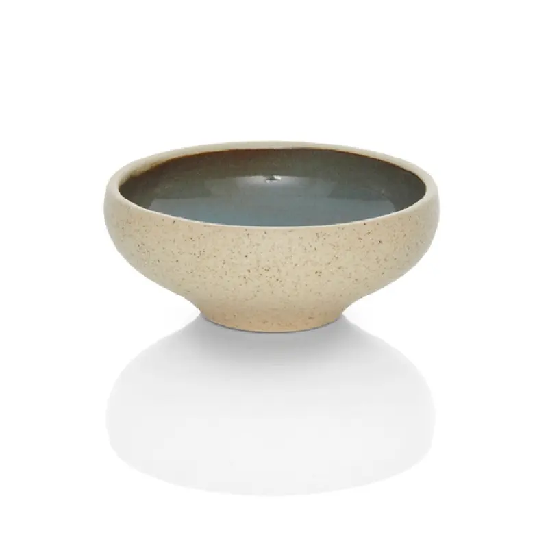 BauscherHepp 53.0002.0120 4.5 Inch Diameter Ceramic Dip Bowl Lagoon Bright