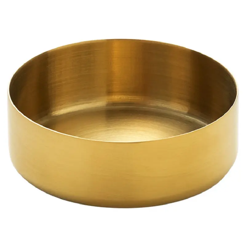 BauscherHepp P203158 3.72 Oz Bowl Round Dishwasher Safe Stainless Steel PVD Gold Finish