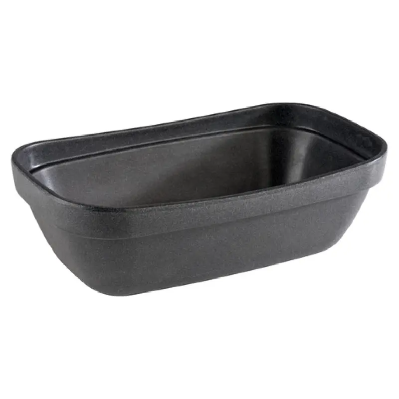 Libbey APS 84881 47-3/8 Oz Melamine Bowl Rectangular Stackable Gray