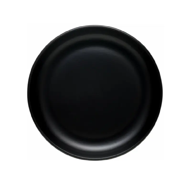 Libbey DRI-22-O 9 Inch Diameter Low Bowl Satin Matte Onyx Porcelain