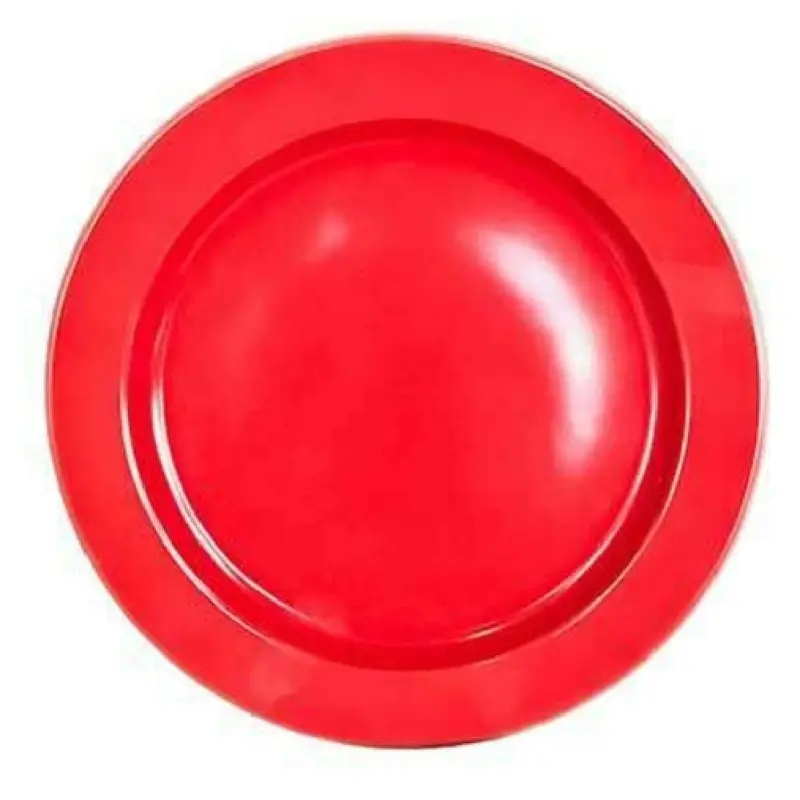 BauscherHepp 110023-700567 9 Inch Diameter Rimmed Plate Porcelain Red