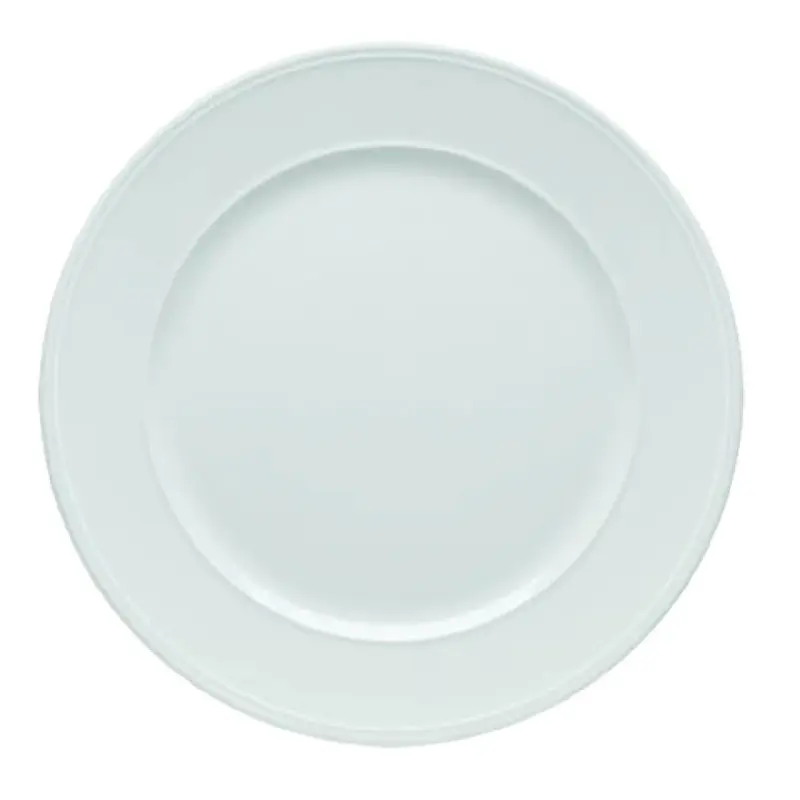 BauscherHepp 280032 12 Inch Porcelain Plate with Rim for Restaurant Use