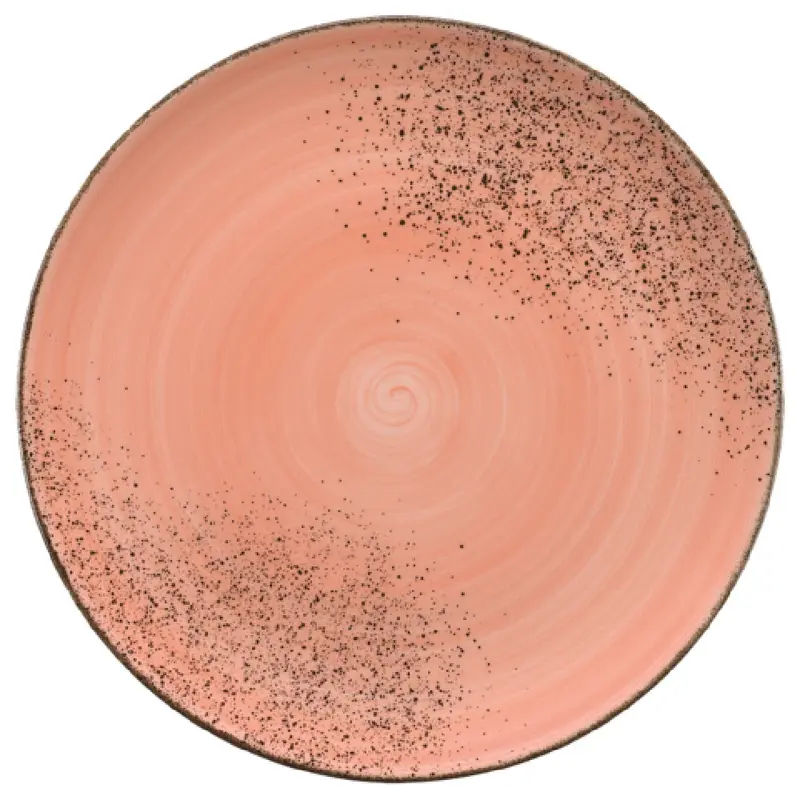 BauscherHepp 711330-820355 57-1/2 Oz. Round Coupe Plate Porcelain Rustic Decor
