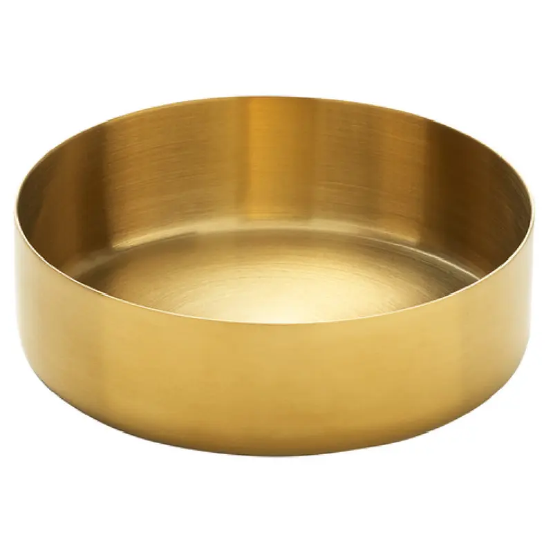 BauscherHepp P203160 7.78 Oz Round Bowl Stainless Steel PVD Gold Finish