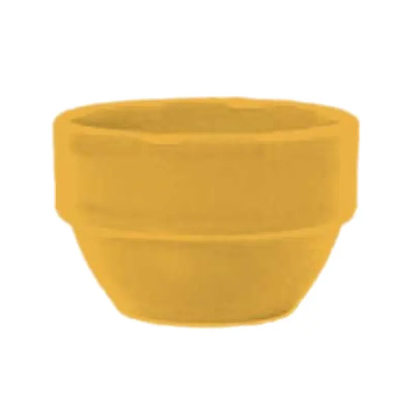 Libbey 903044370 8 Oz Bouillon Cups with Stackable Design Porcelain Safron