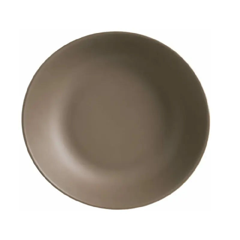 Libbey DRI-16-SME 13-3/4 Inch Brown Organic Coupe Bowl Melamine