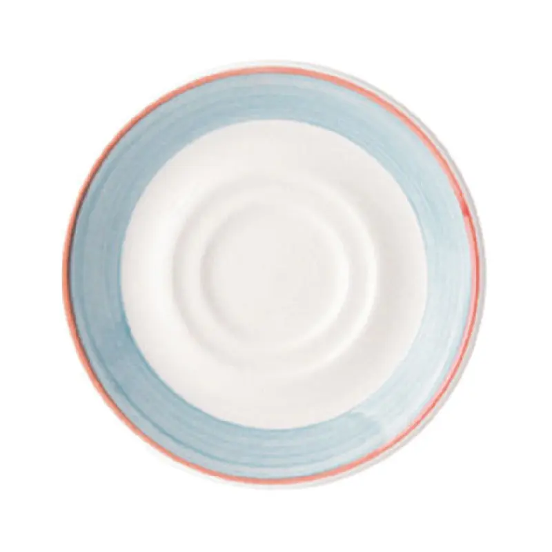 Tableware Solutions USA 51COBLU010 6-1/2 Inch Round Cappuccino Saucer Scratch Resistant and Dishwasher Safe