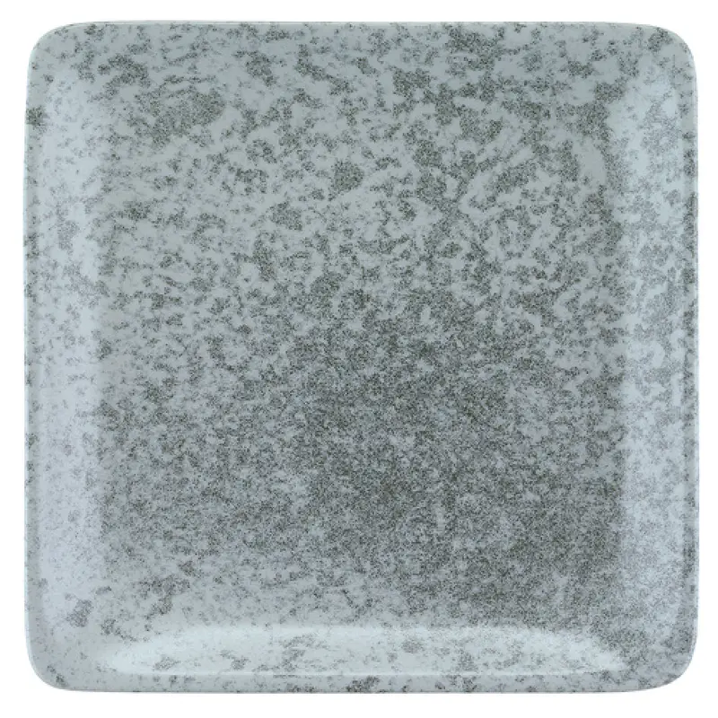 BauscherHepp 111529-425774 11.4 Inch Plate Square Porcelain Gray Sandstone