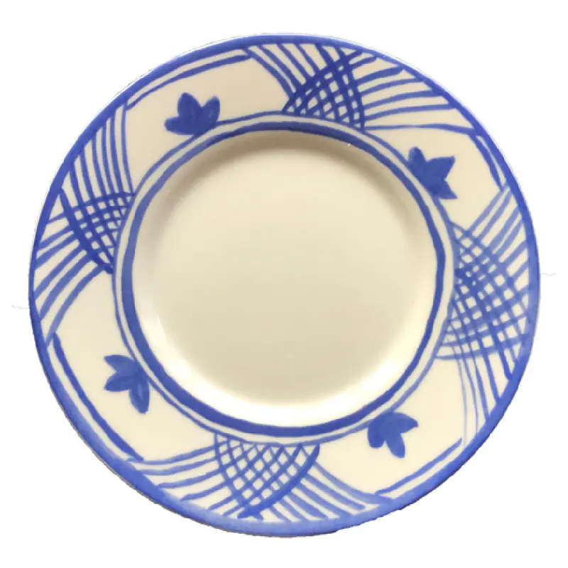 BauscherHepp 690017-425806 6-1/2 Inch Diameter Round Porcelain Plate Rimmed